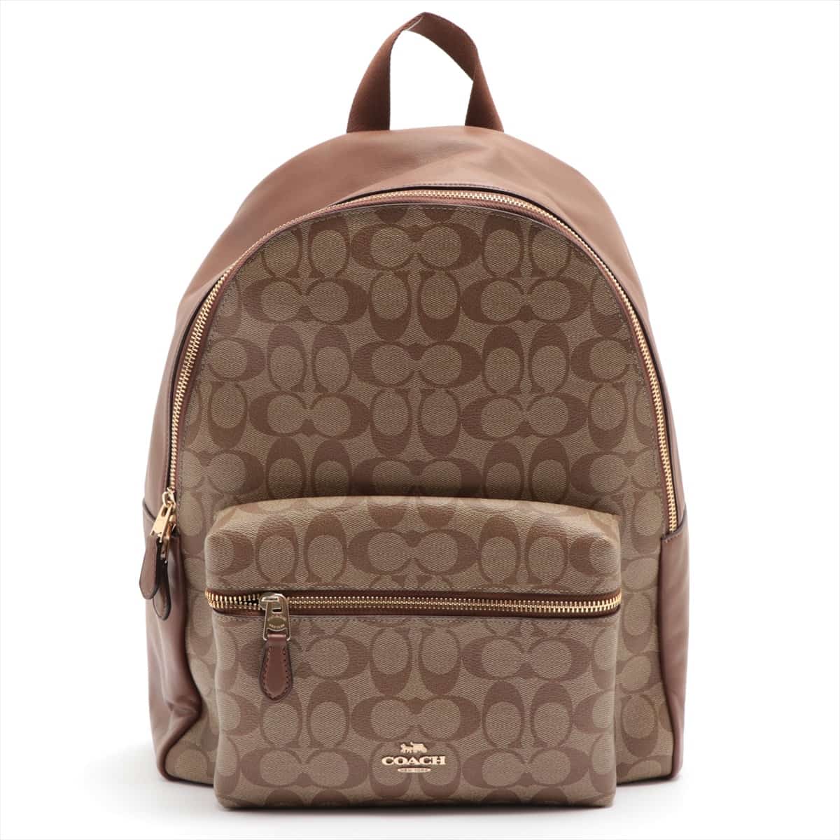COACH Signature PVC & leather Backpack Brown F58314