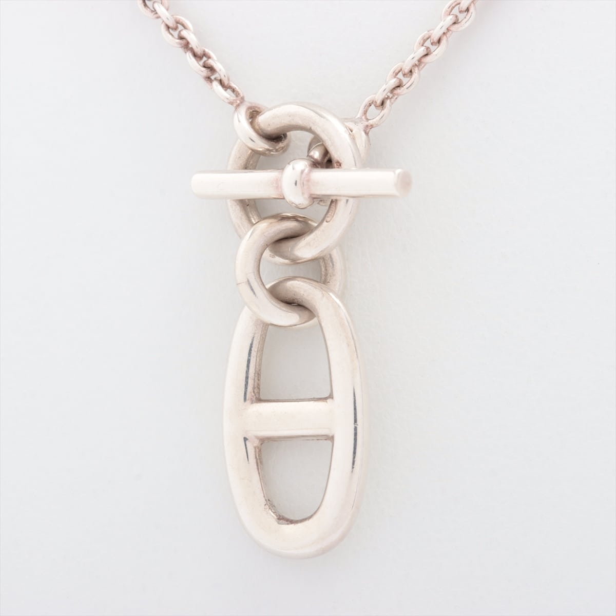 Hermès Chaîne d'Ancre Amulet Necklace 925 8.9g Silver
