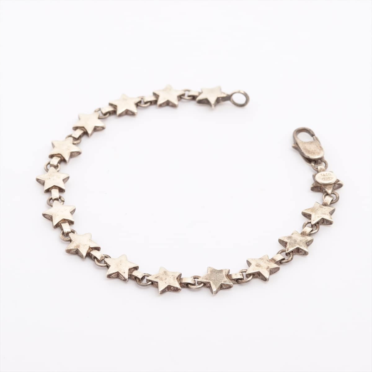 Tiffany Puff Star Bracelet 925 13.0g Silver
