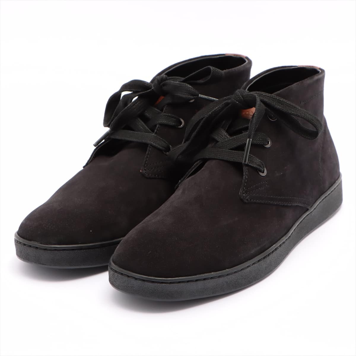 COACH Suede High-top Sneakers 27.0cm Men's Black × Brown FG1504