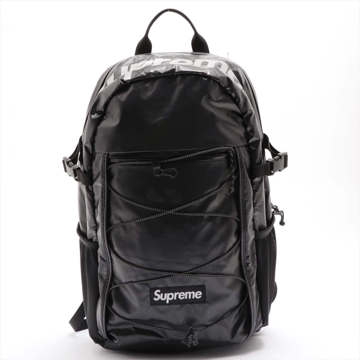 Supreme Logo Nylon Backpack Black