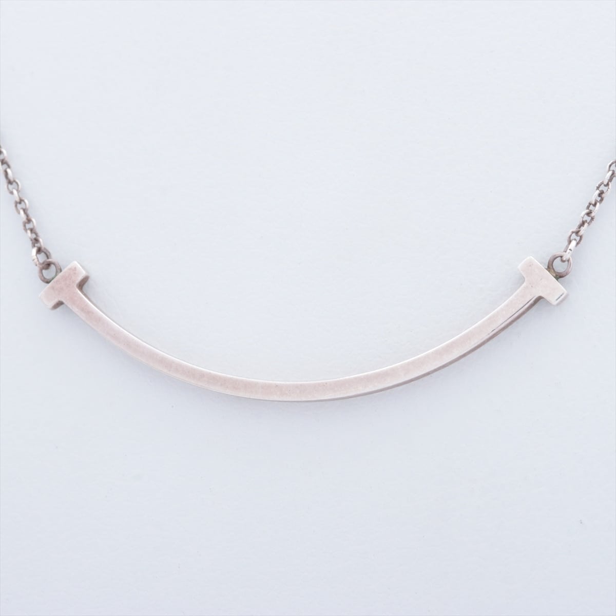 Tiffany T Smile Necklace 925 2.0g Silver