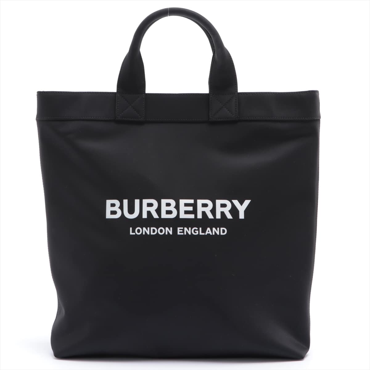 Burberry Logo Print Nylon Tote bag Black 8026233