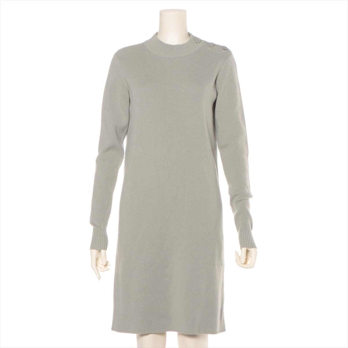 Hermès Wool & Cashmere Knit dress 36 Ladies' Grey