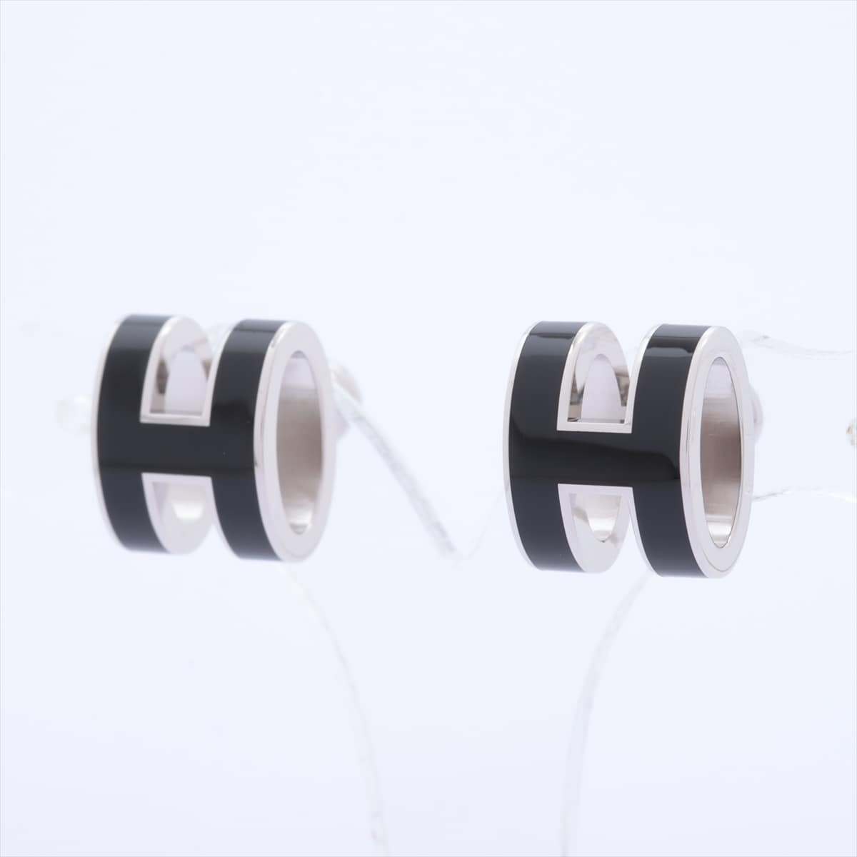 Hermès Pop H H Earrings Piercing jewelry (for both ears) GP Black