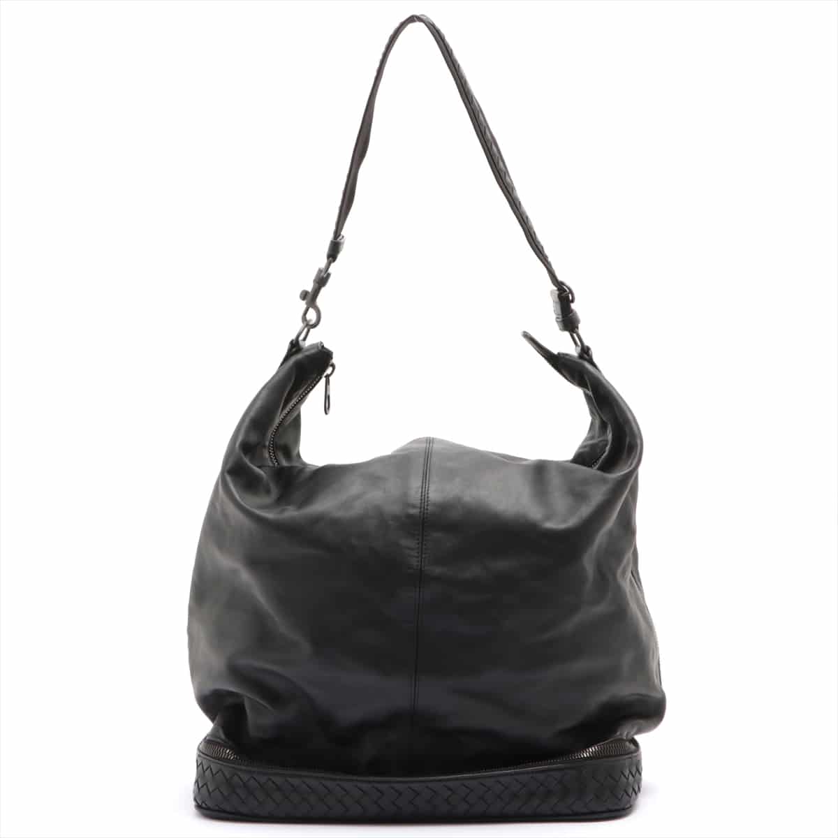 Bottega Veneta Intrecciato Leather Shoulder bag Black