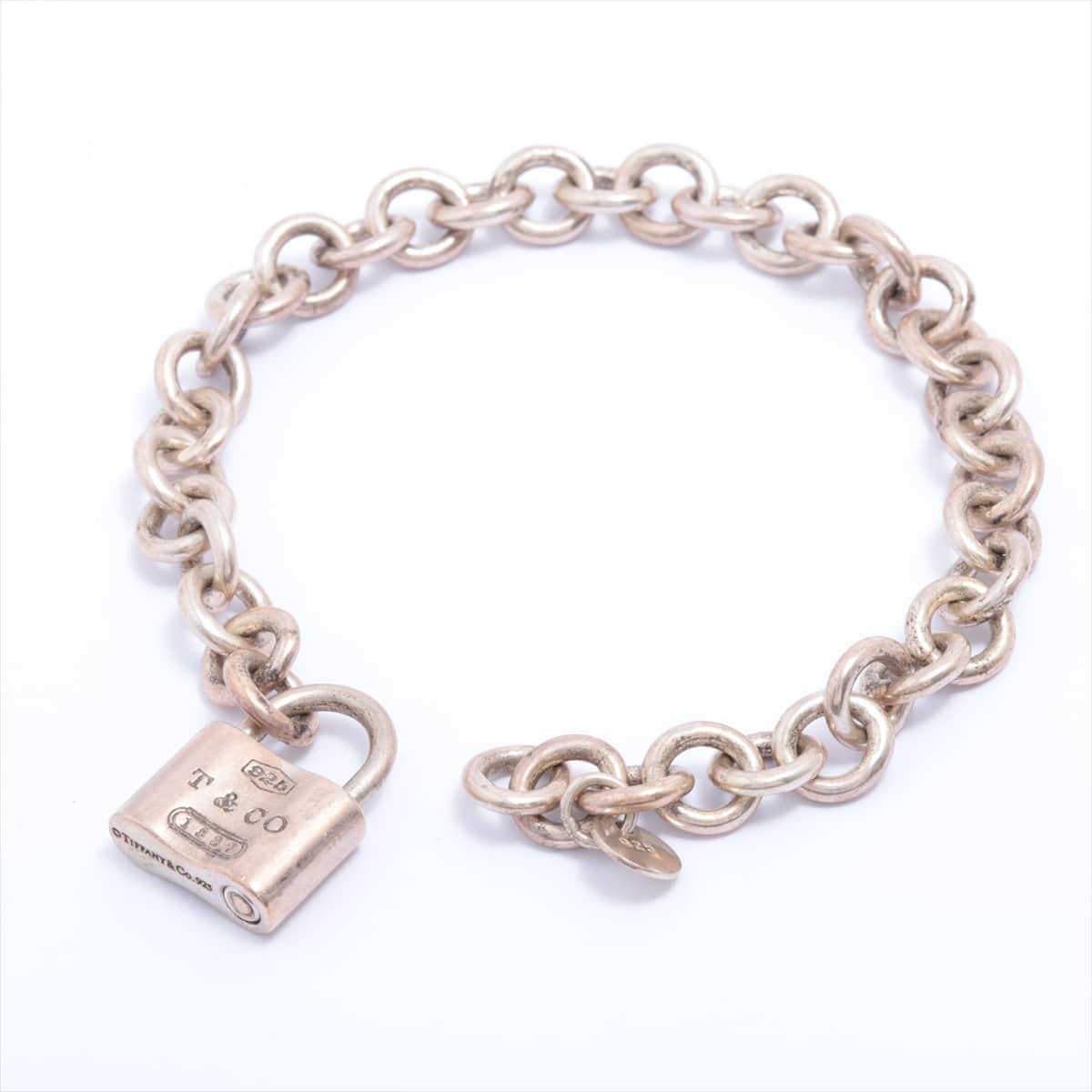Tiffany Cadena lock Bracelet 925 25.8g Silver