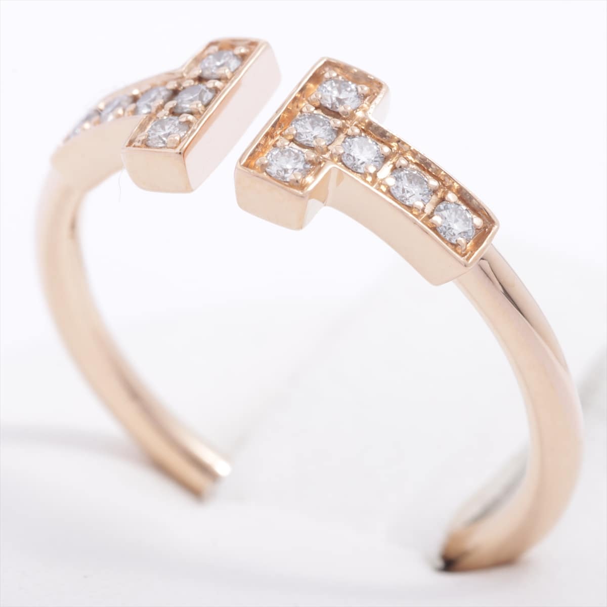 Tiffany T Wire diamond rings 750 PG 2.2g