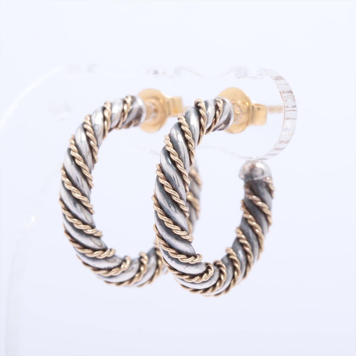 Tiffany Twist Piercing jewelry (for both ears) 925×750 5.9g Gold × Silver