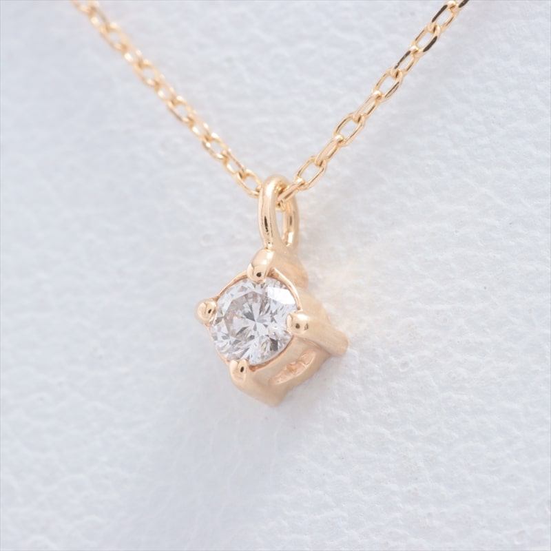 Ete diamond Necklace K10 YG 0.7g