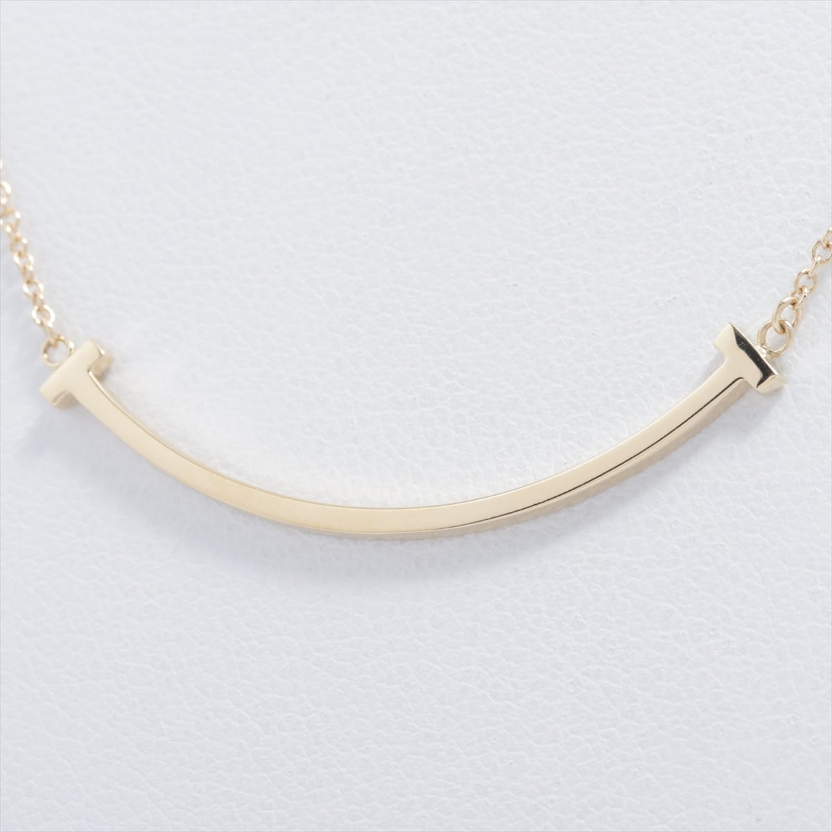 Tiffany T Smile Mini Necklace 750 YG 3.0g