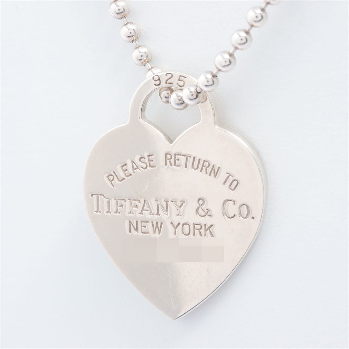 Tiffany Return To Tiffany Heart Tag Necklace 925 23.6g Silver