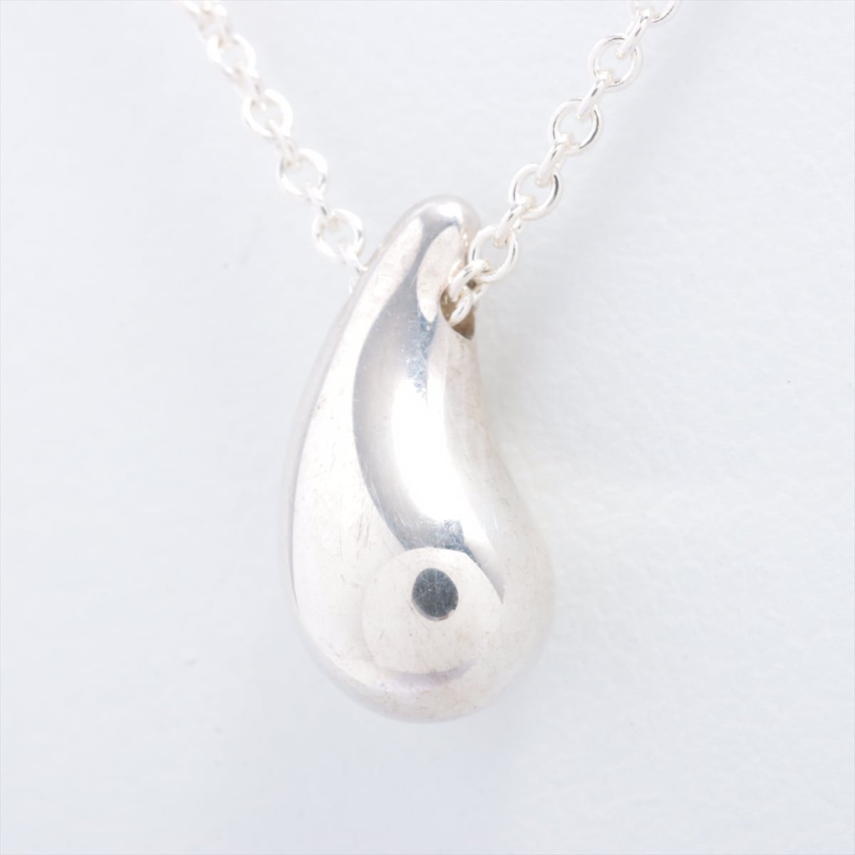 Tiffany Teardrop Necklace 925 3.2g Silver