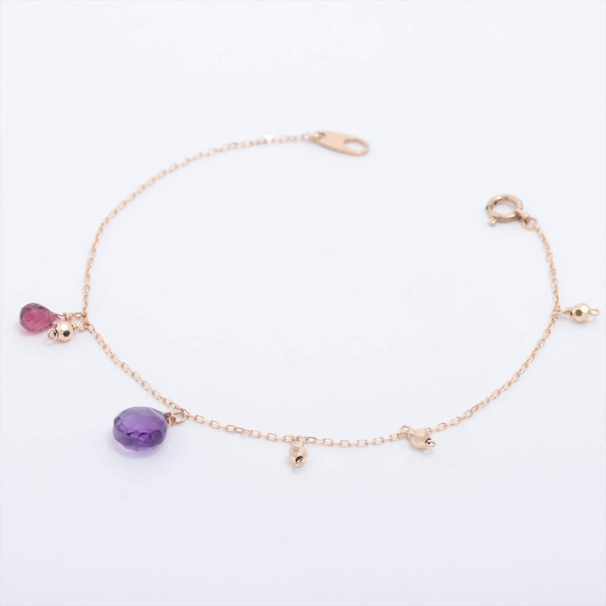 Ete Color stone Bracelet K10 YG 1.1g