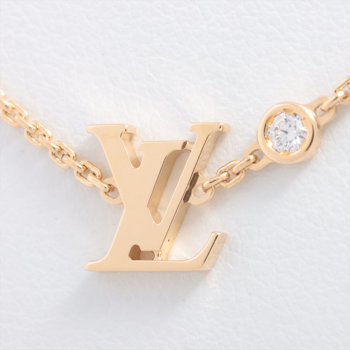 Louis Vuitton Pandantif Idylle Blossom LV diamond Necklace 750 YG 4.1g