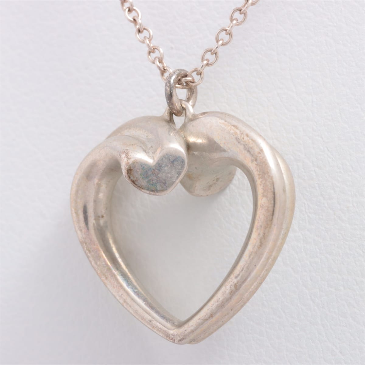 Tiffany Tenderness Heart Necklace 925 4.0g Silver
