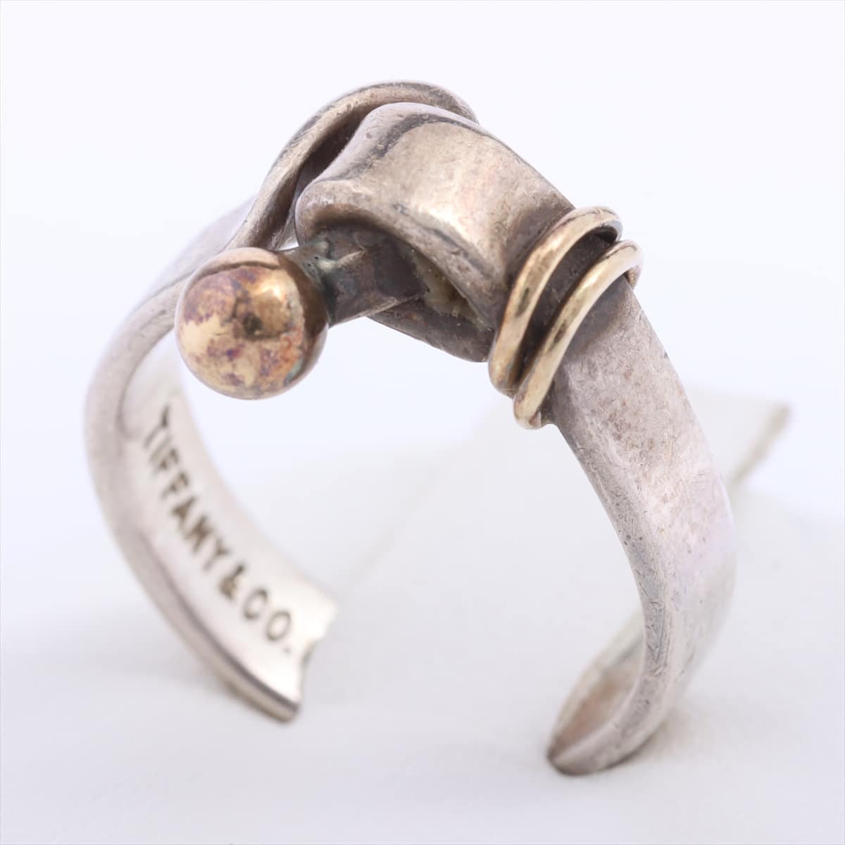 Tiffany combination hook & eye rings 925×750 4.3g Gold × Silver