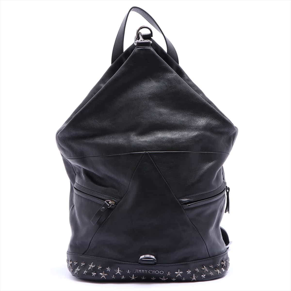 Jimmy Choo Star studs leather x studs Backpack Black