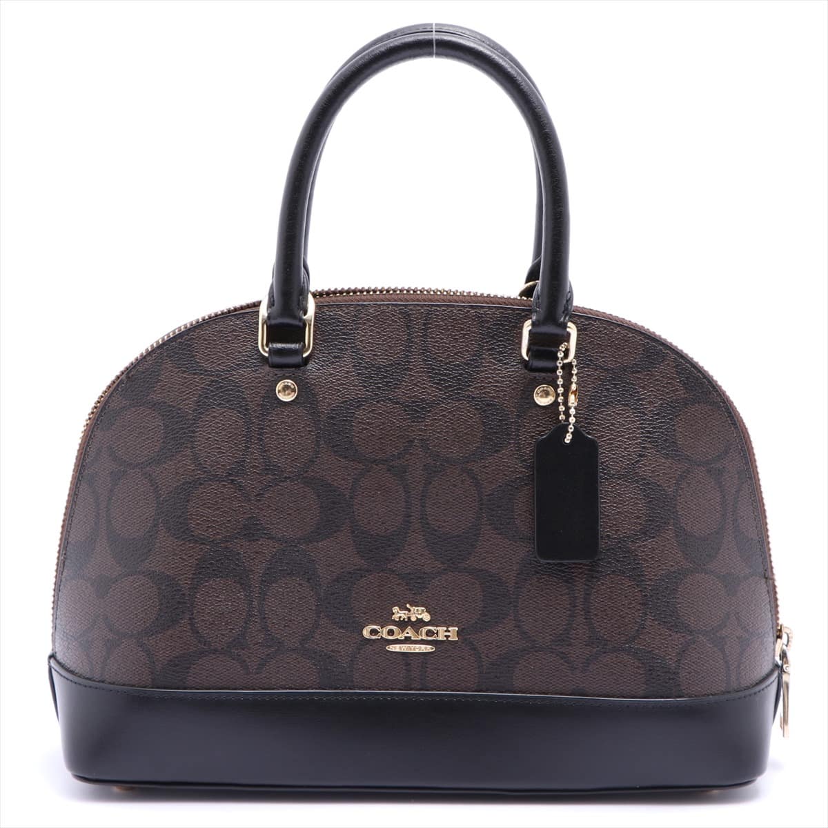COACH Signature PVC & leather 2way handbag Brown F27583