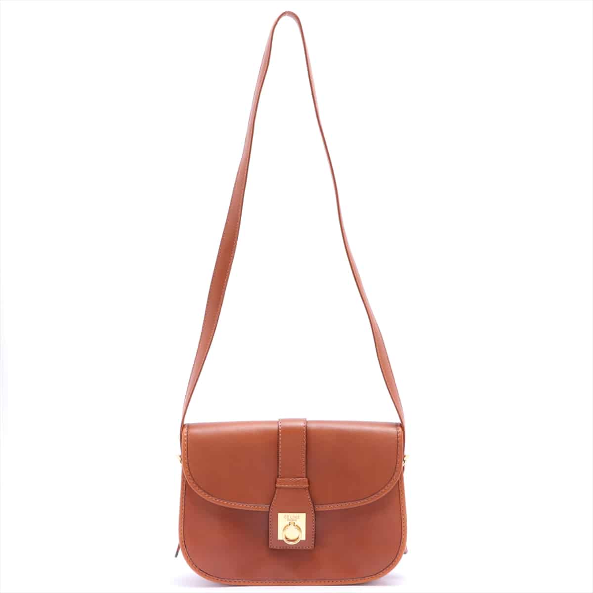 CELINE Vintage Leather Shoulder bag Brown