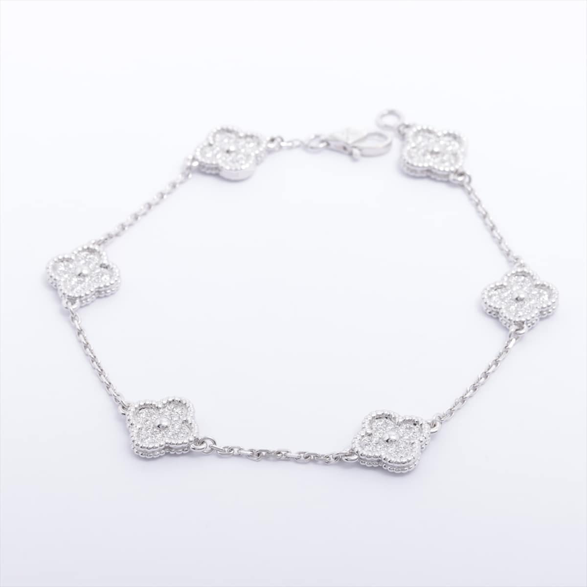 Van Cleef & Arpels Sweet Alhambra diamond Bracelet 750 WG 7.5g