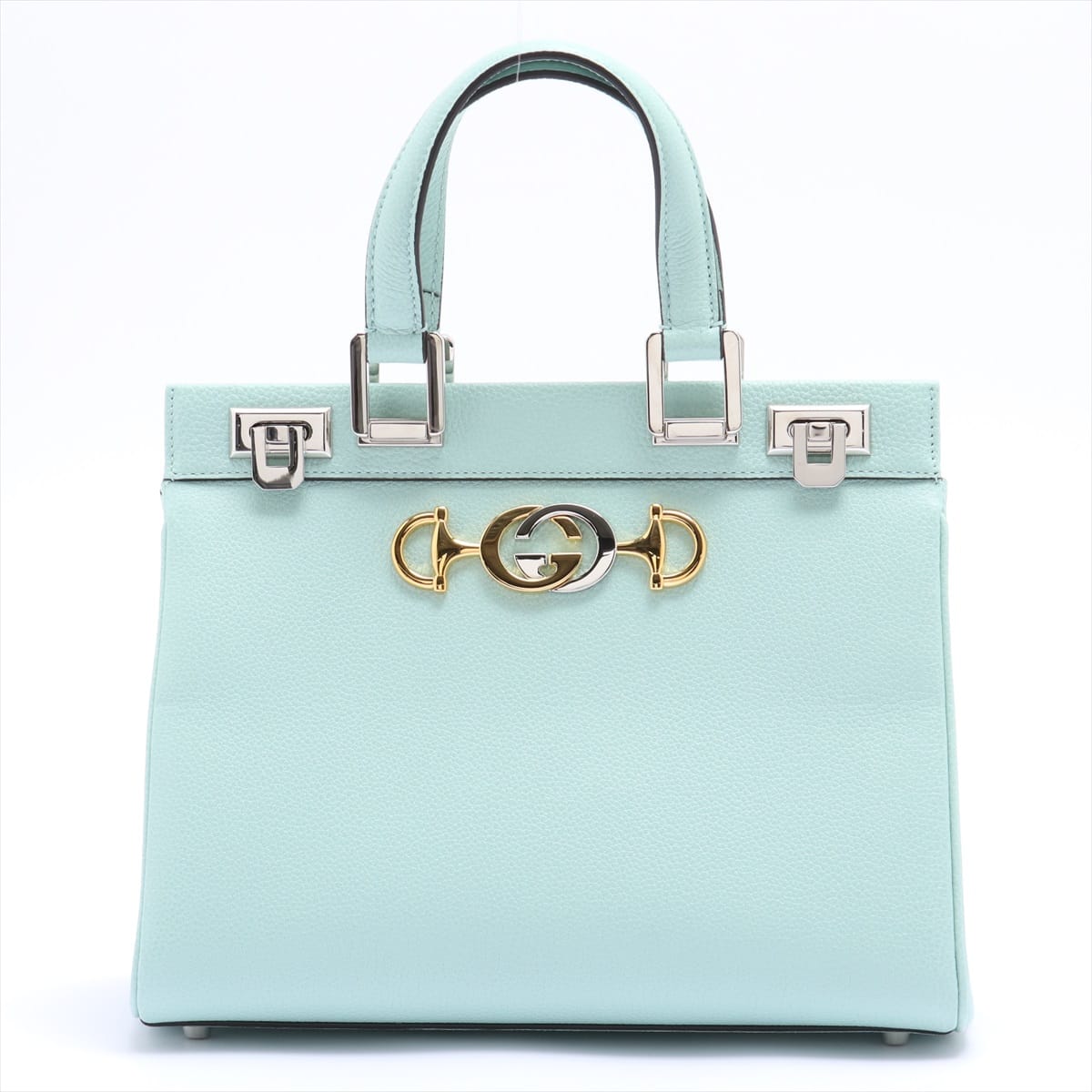 Gucci Zumi Leather 2way handbag Green 569712