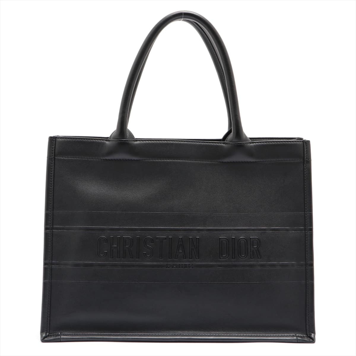 Christian Dior Book Tote Leather Tote bag Black