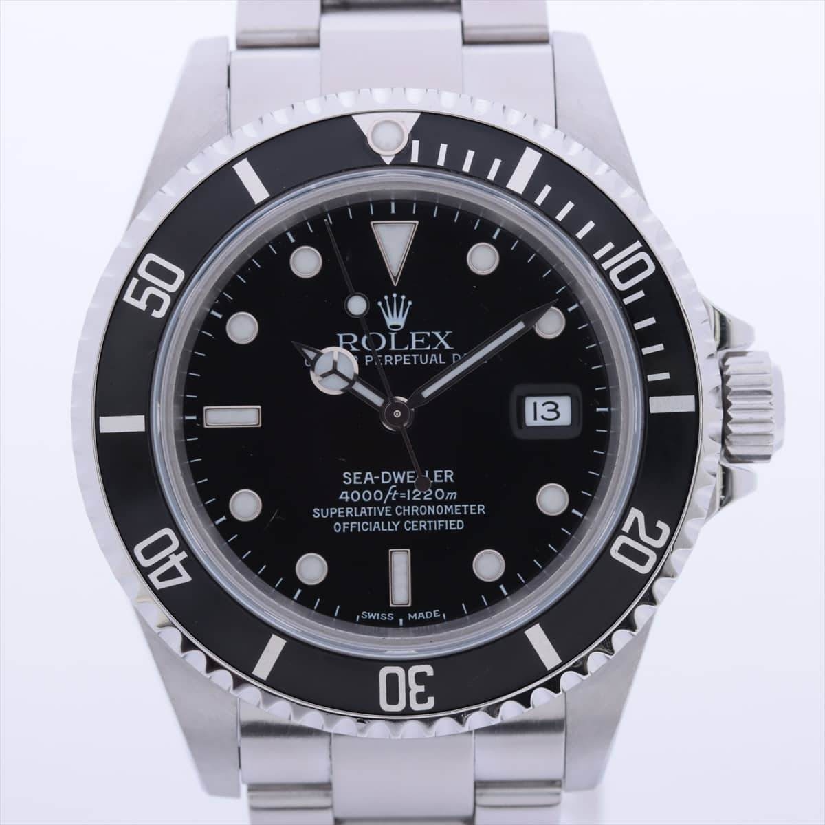 Rolex Sea-Dweller 16600 SS AT Black-Face Extra Link 2