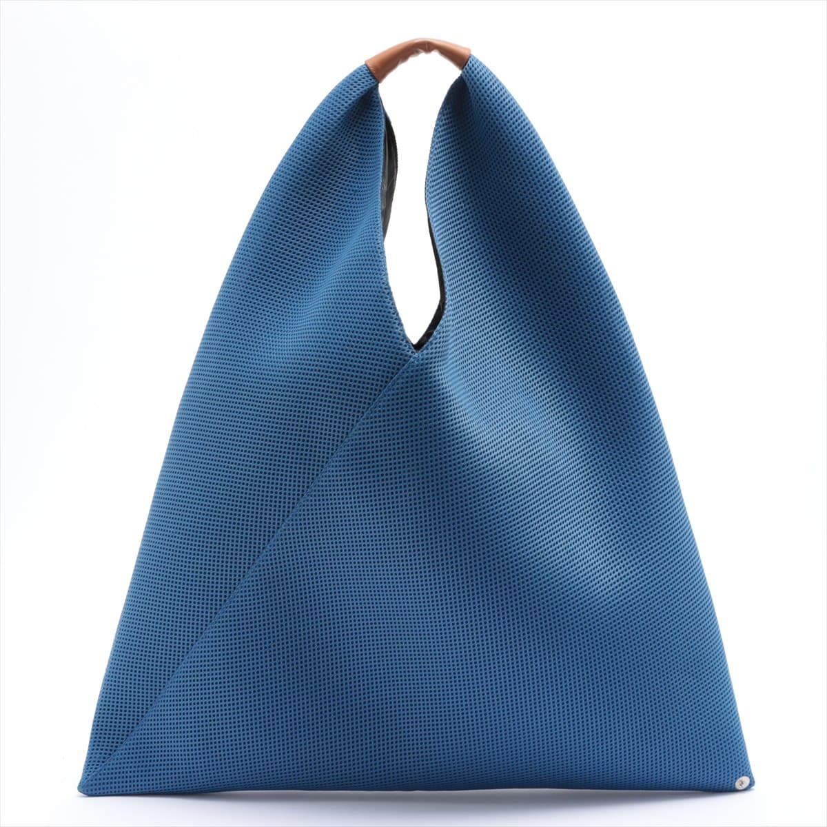 MM6 Mesh x leather Tote bag Blue