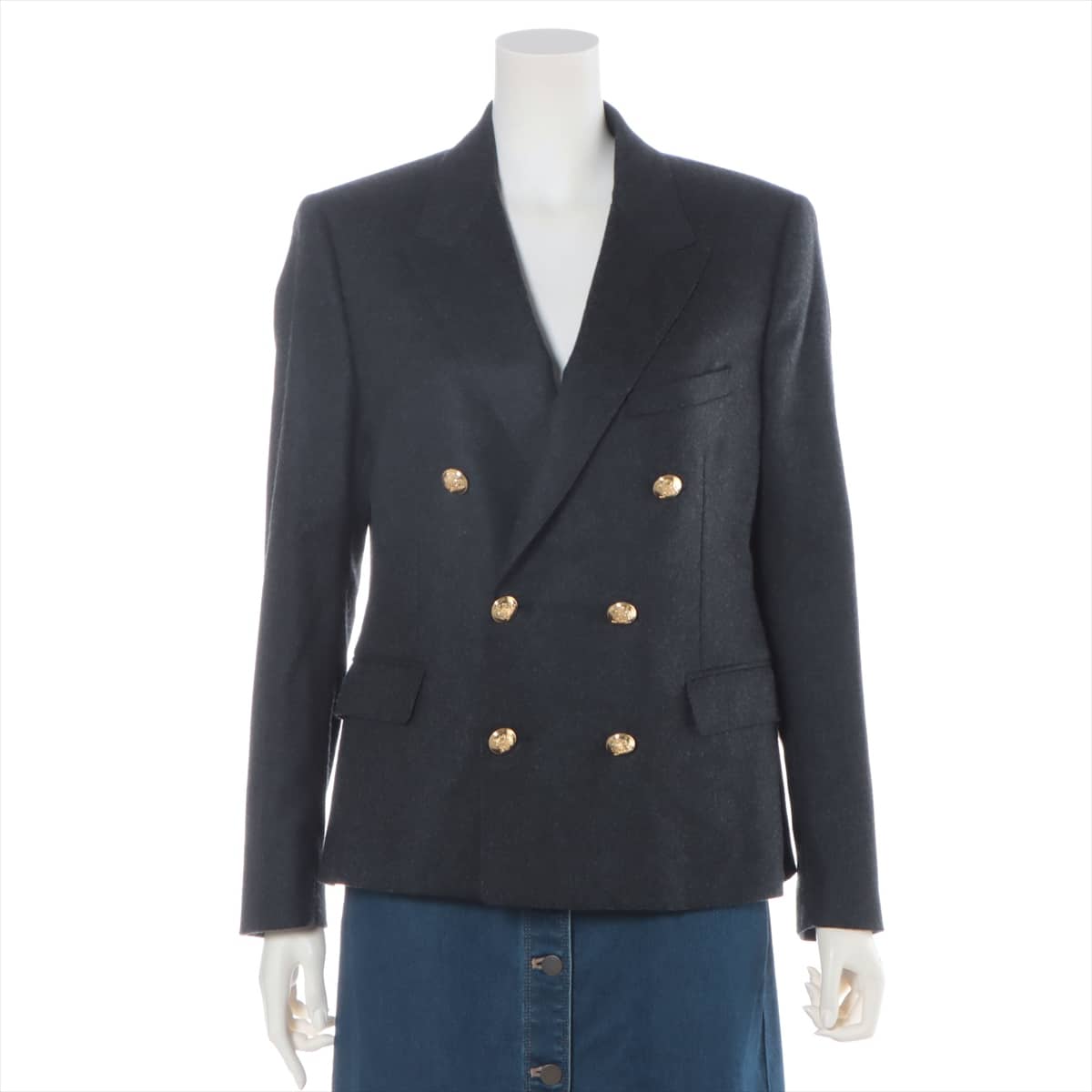 CELINE Wool Tailored jacket 40 Ladies' Grey  2V135921C