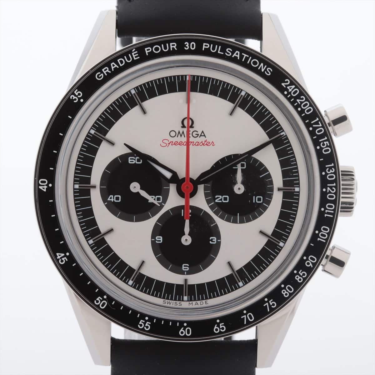 Omega Speedmaster 311.32.40.30.02.001 SS & Leather AT White-Face