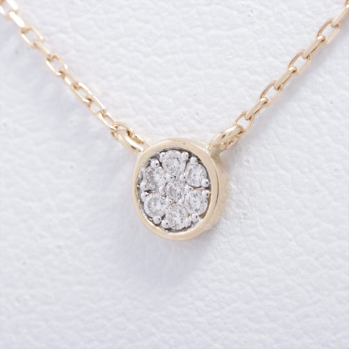 Ete diamond Necklace K10 YG 0.9g 0.02ct
