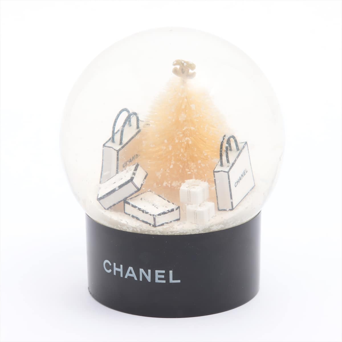 Chanel 2012 Snowdome Plastic Black × White Not for Sale