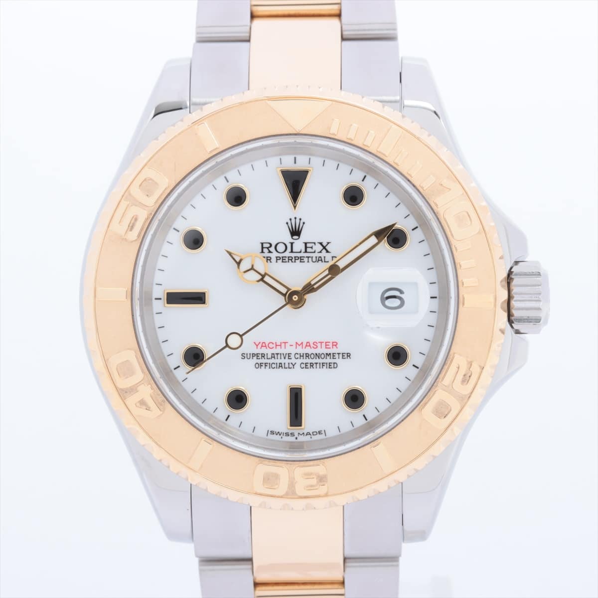 Rolex Yacht‑Master 16623 SS×YG AT White-Face Extra Link 1