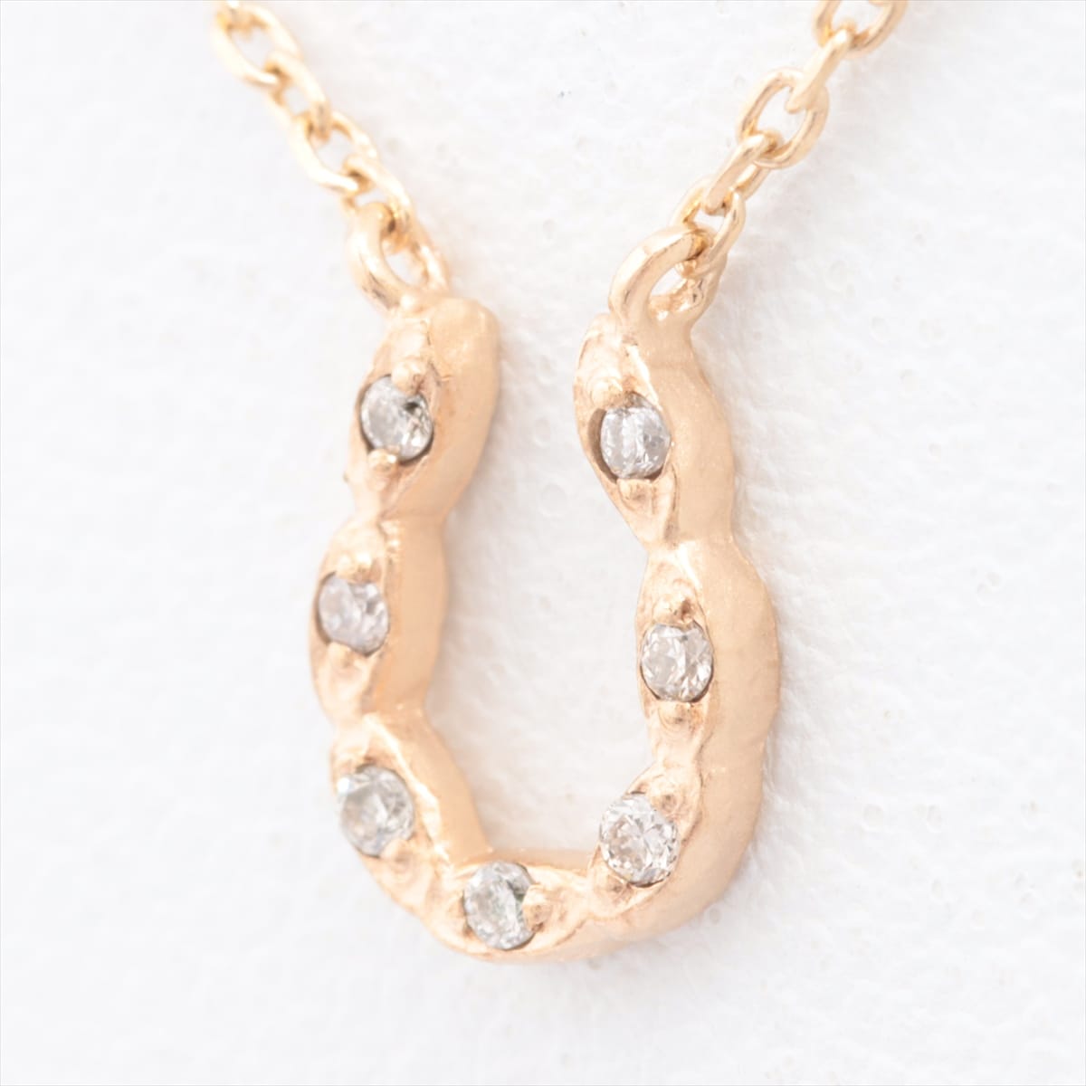 Aget diamond Necklace K10 YG 1.5g 0.03ct