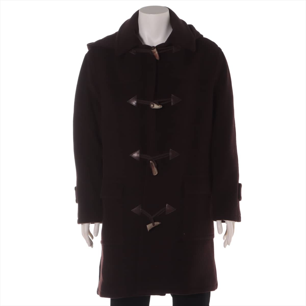 Hermès Wool Duffel coat 46 Men's Brown  Removable hood