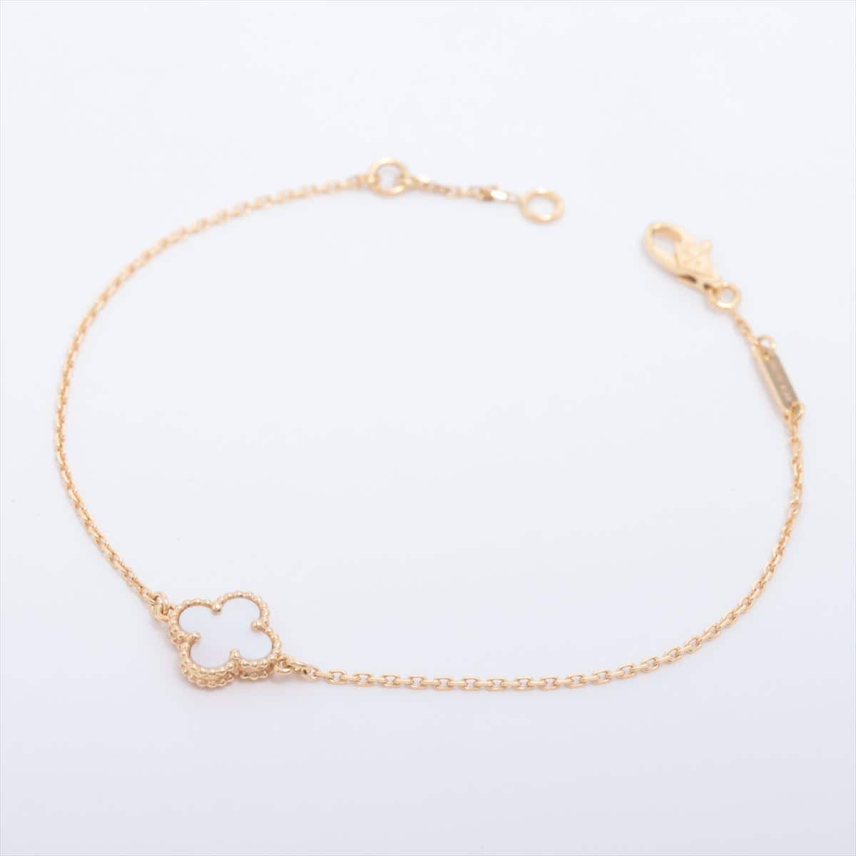 Van Cleef & Arpels Sweet Alhambra shells Bracelet 750 YG 1.9g