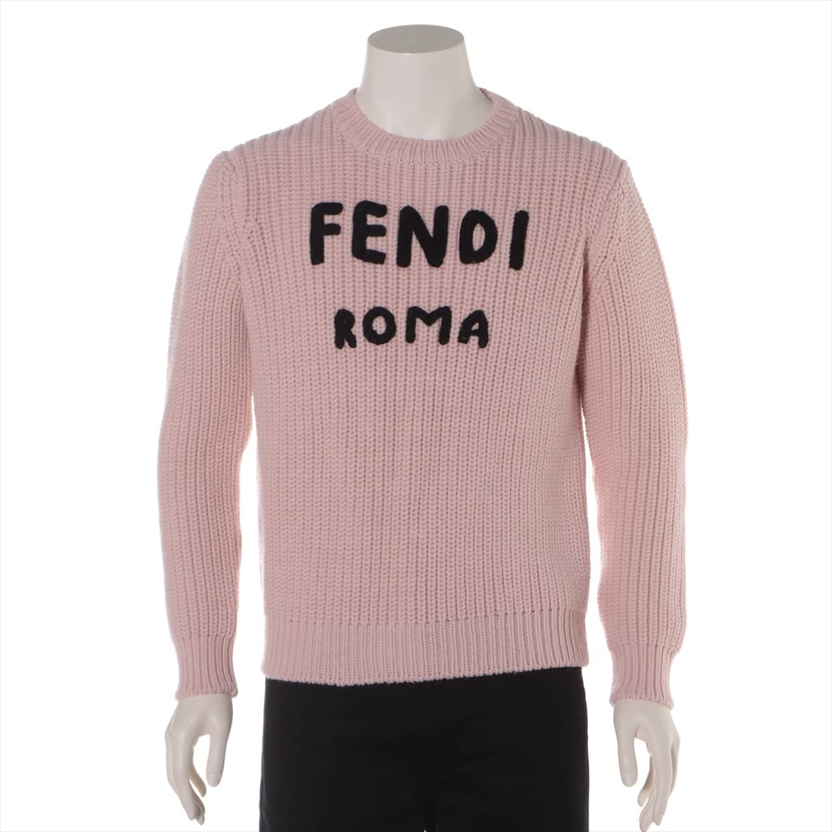 Fendi 20 years Wool Knit 46 Men's Pink  FZX624