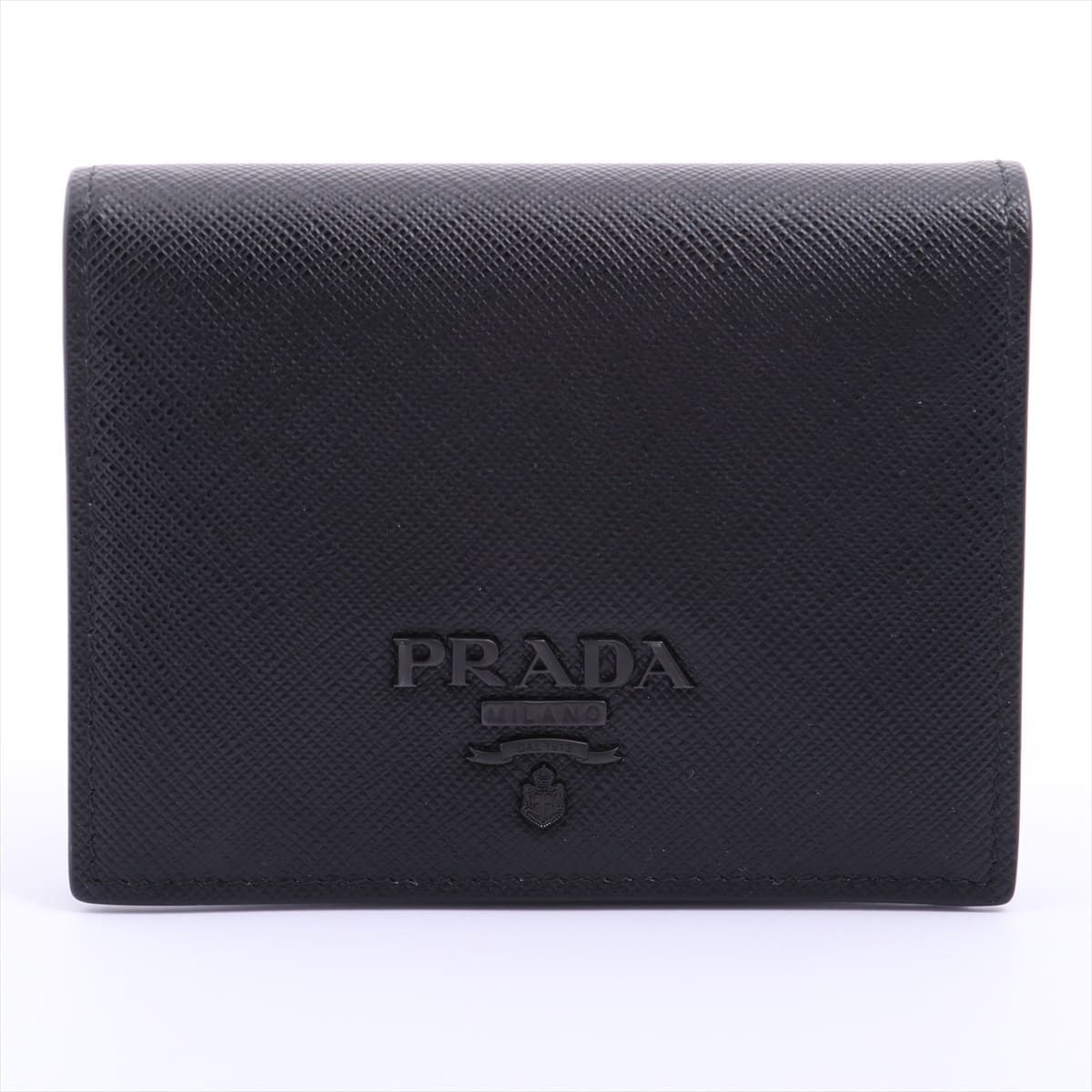 Prada SAFFIANO SHINE 1MV204 Leather Wallet Black