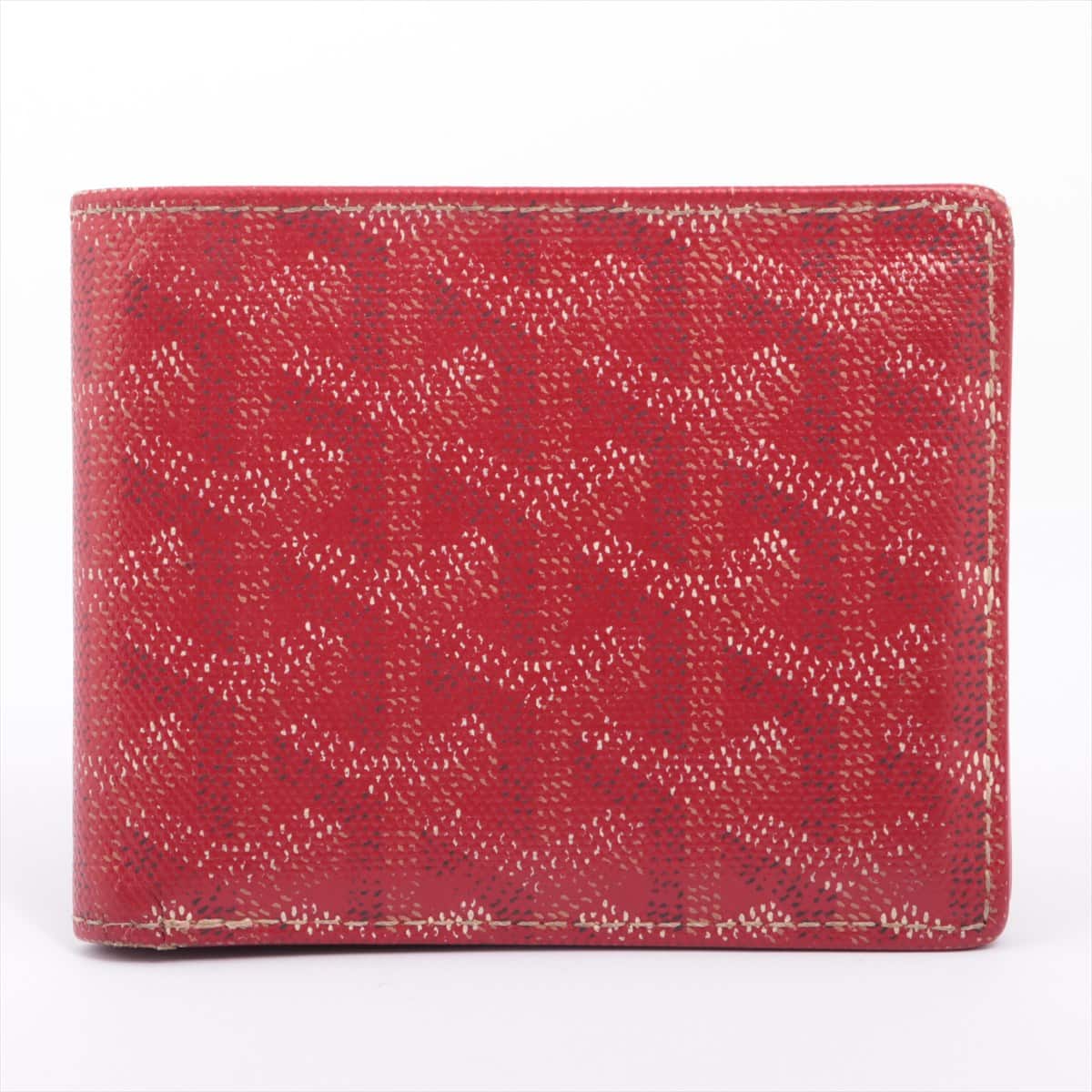 Goyard Herringbone PVC Wallet Red
