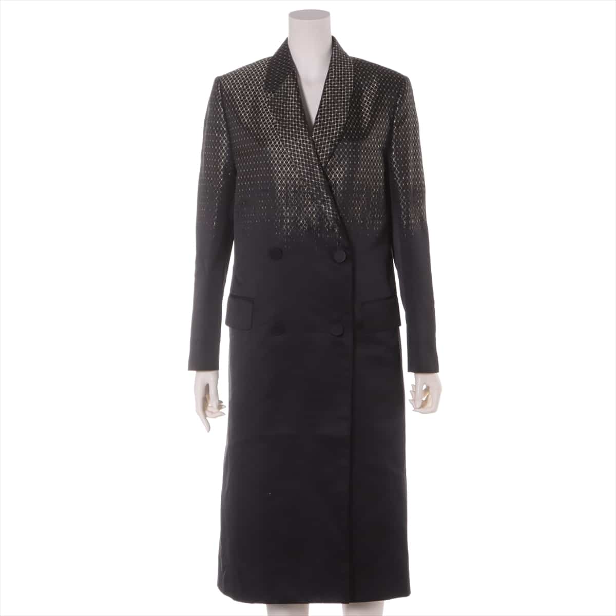 Fendi 19-year Silk Long coat 38 Ladies' Black