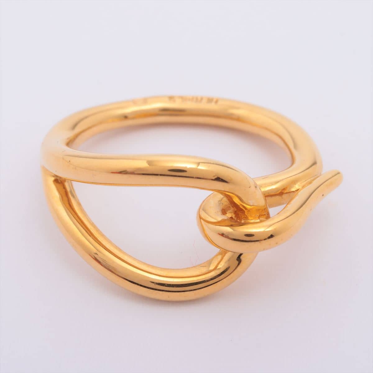 Hermès Jumbo Scarf ring GP Gold