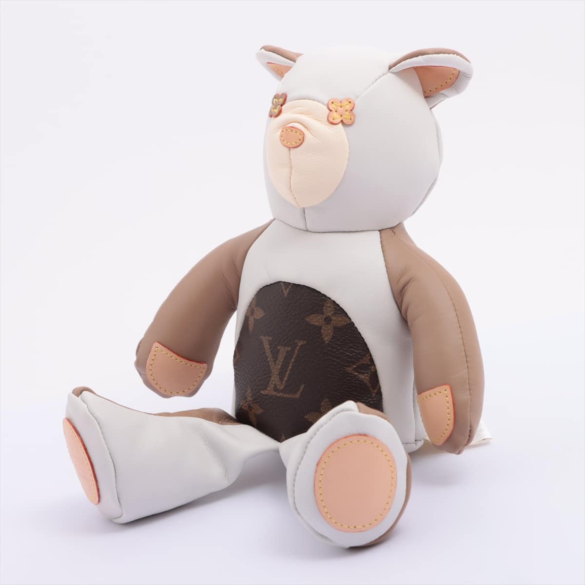 Louis Vuitton GI0142 Dudruy SN1197 Stuffed toy PVC & leather Beige