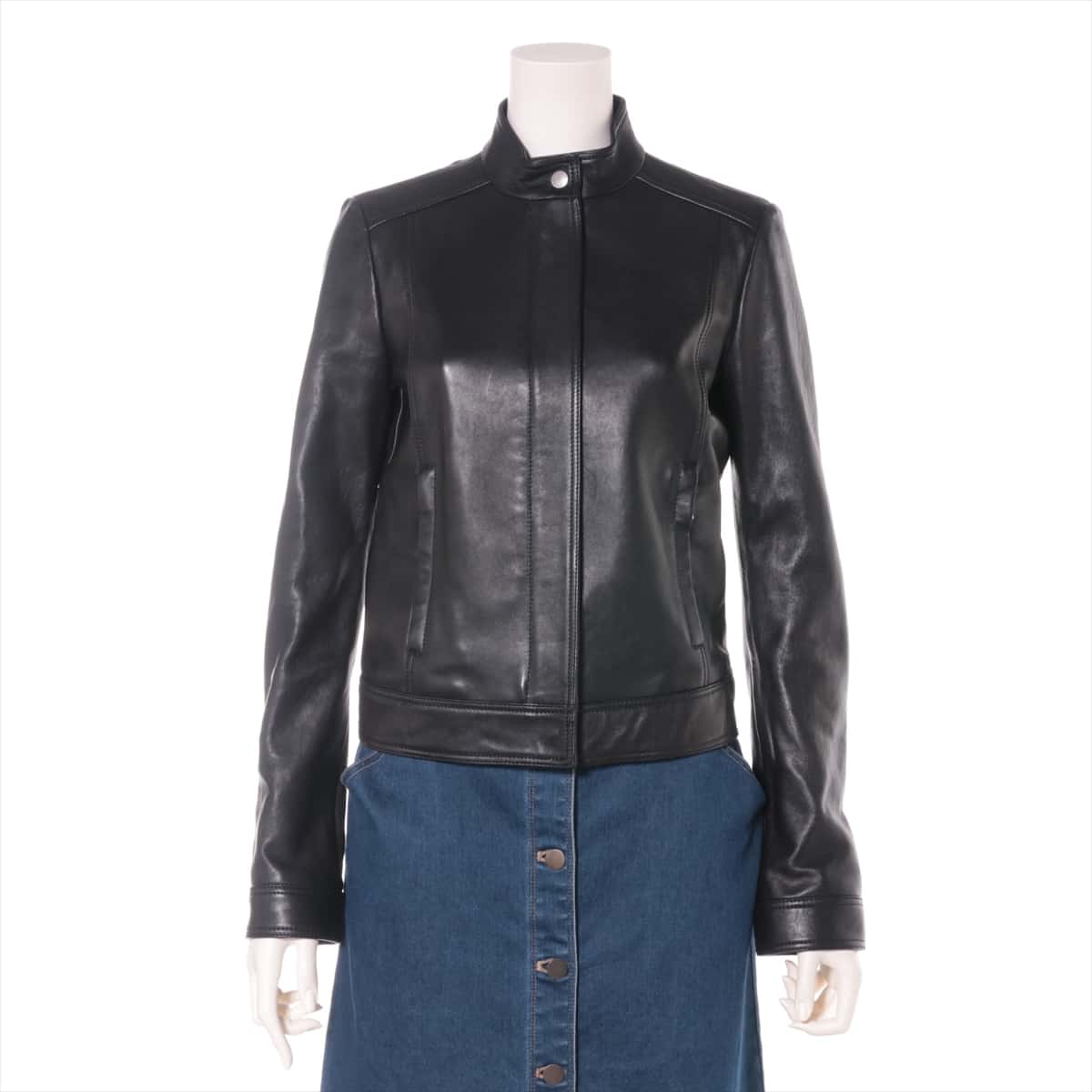 Gucci Lam Leather jacket 36 Ladies' Black  290487