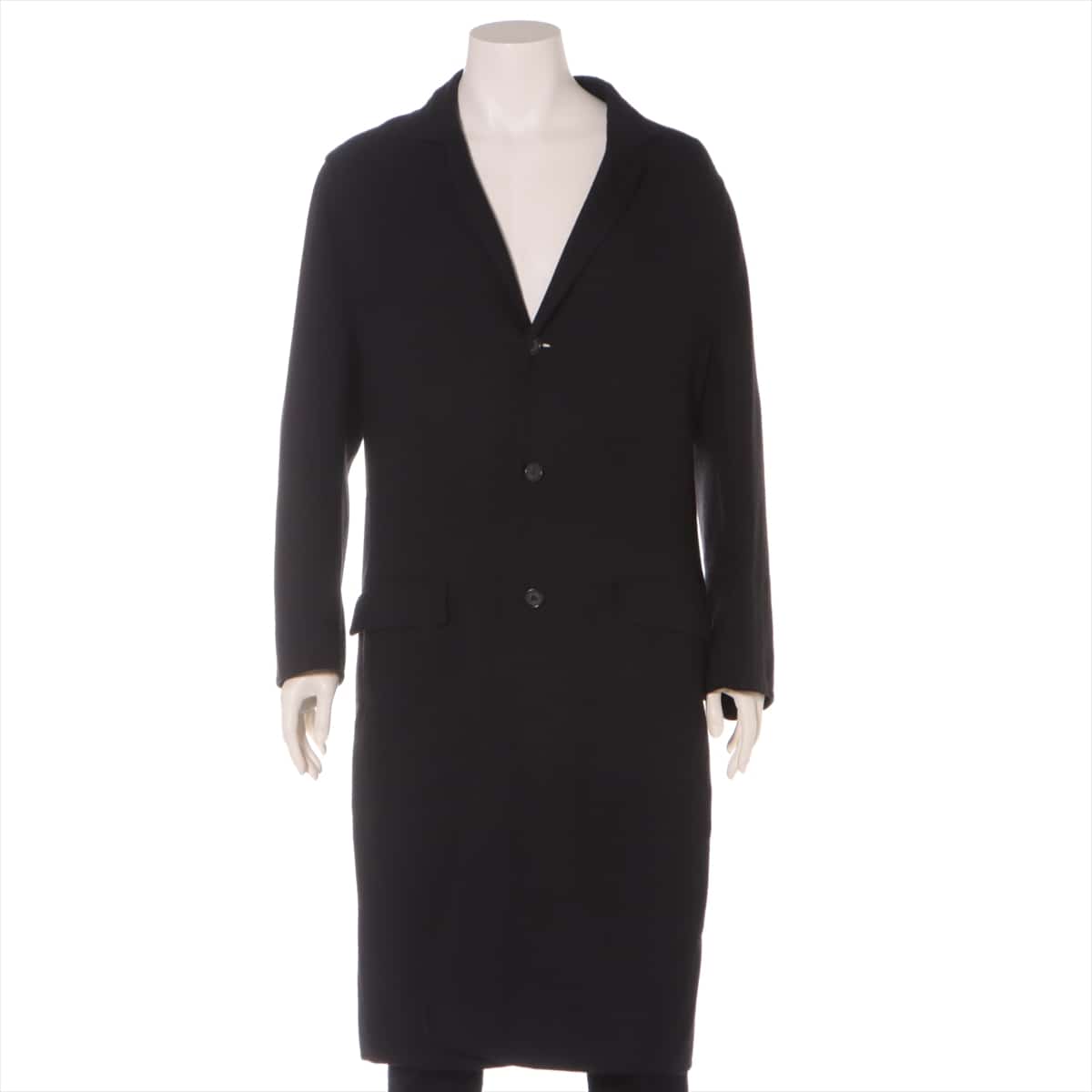 Prada Wool coats 50 Men's Black  RN98339