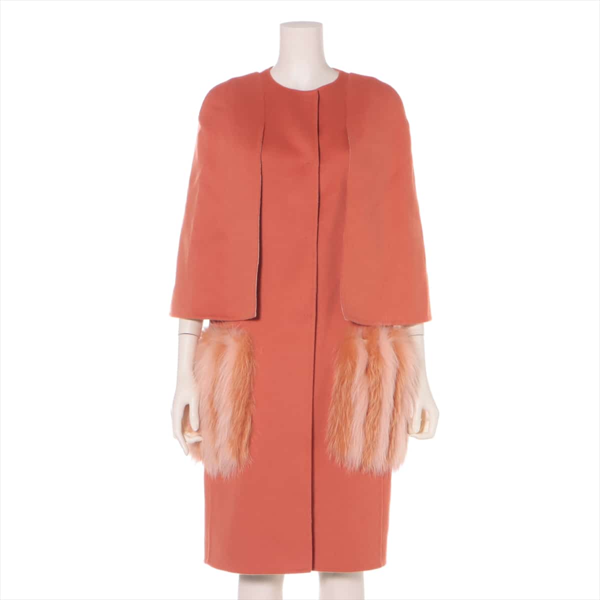 Fendi 17 years Wool coats 38 Ladies' Orange
