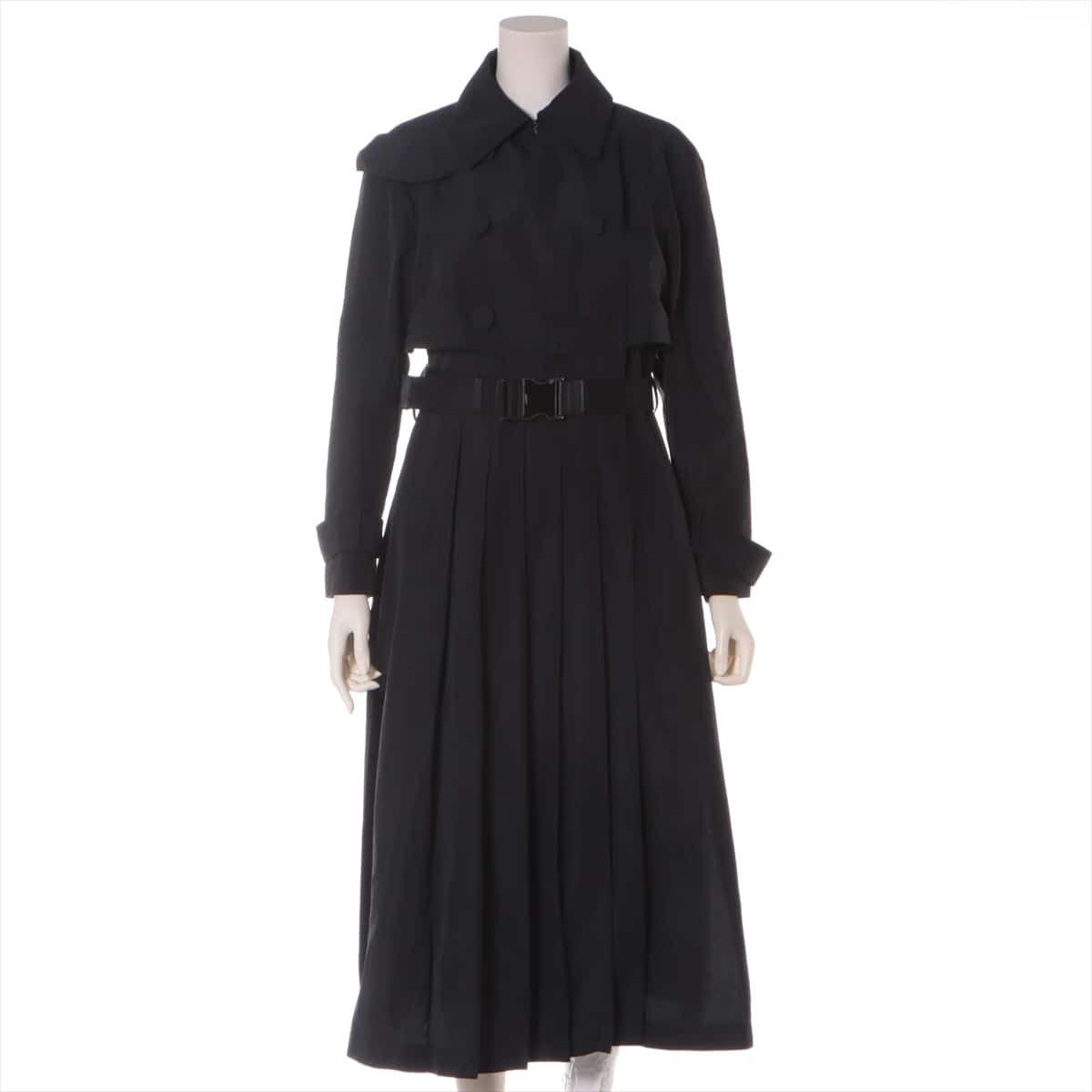 Fendi 18 years Cotton & Polyester coats 38 Ladies' Black  belted