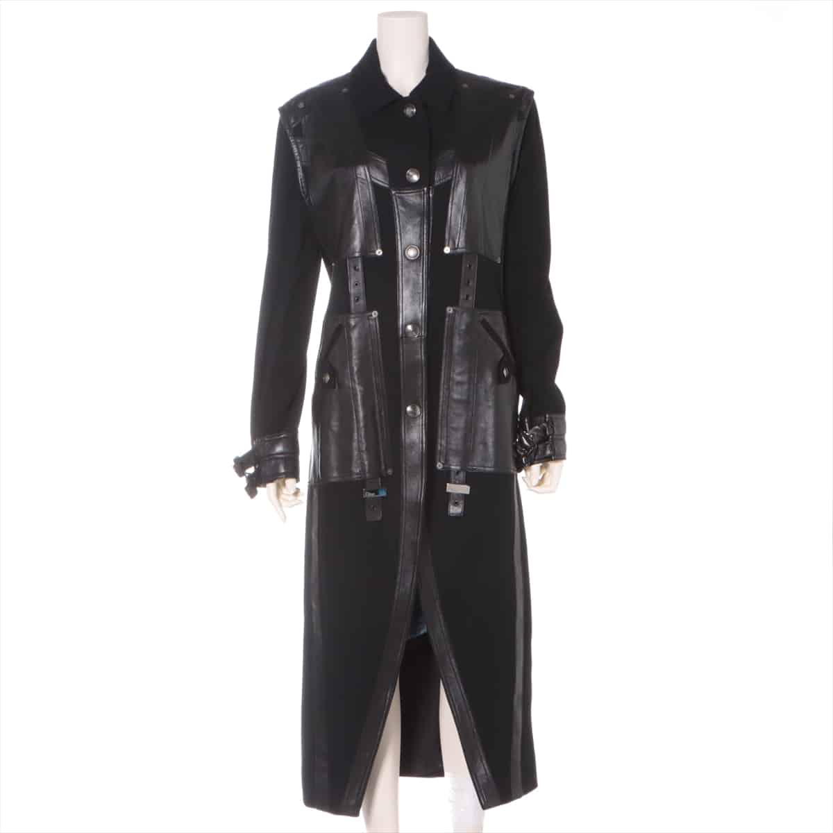 Christian Dior Wool & leather coats 38 Ladies' Black  3A12088020