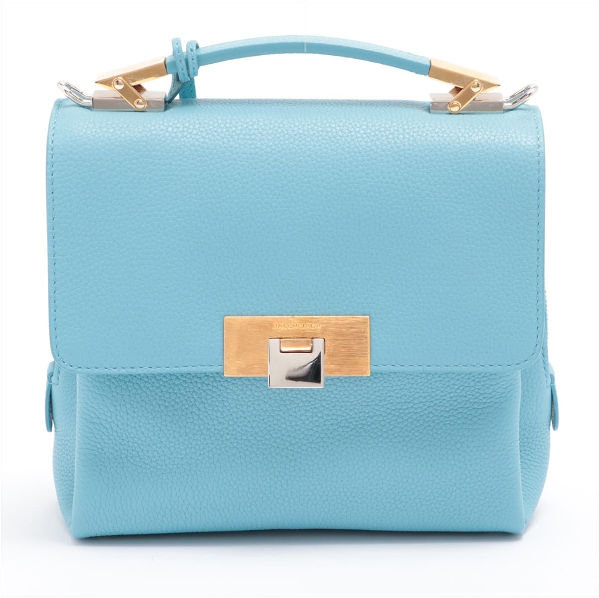 Balenciaga Le Dix Leather 2way handbag Blue 391571