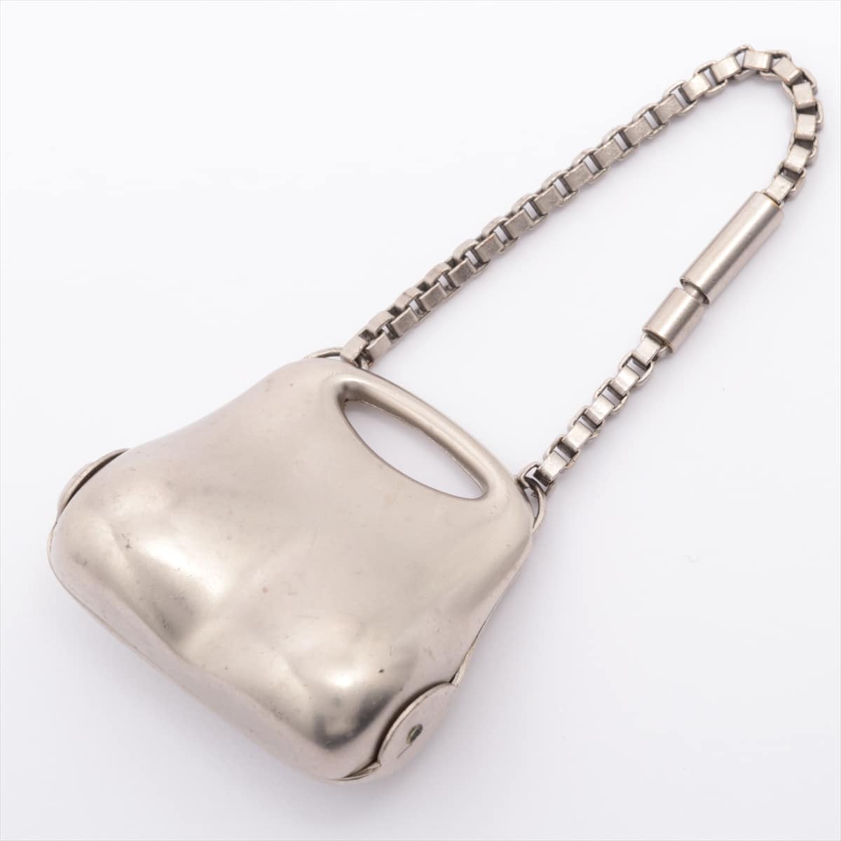 Chanel Charm metal Silver Bag motif